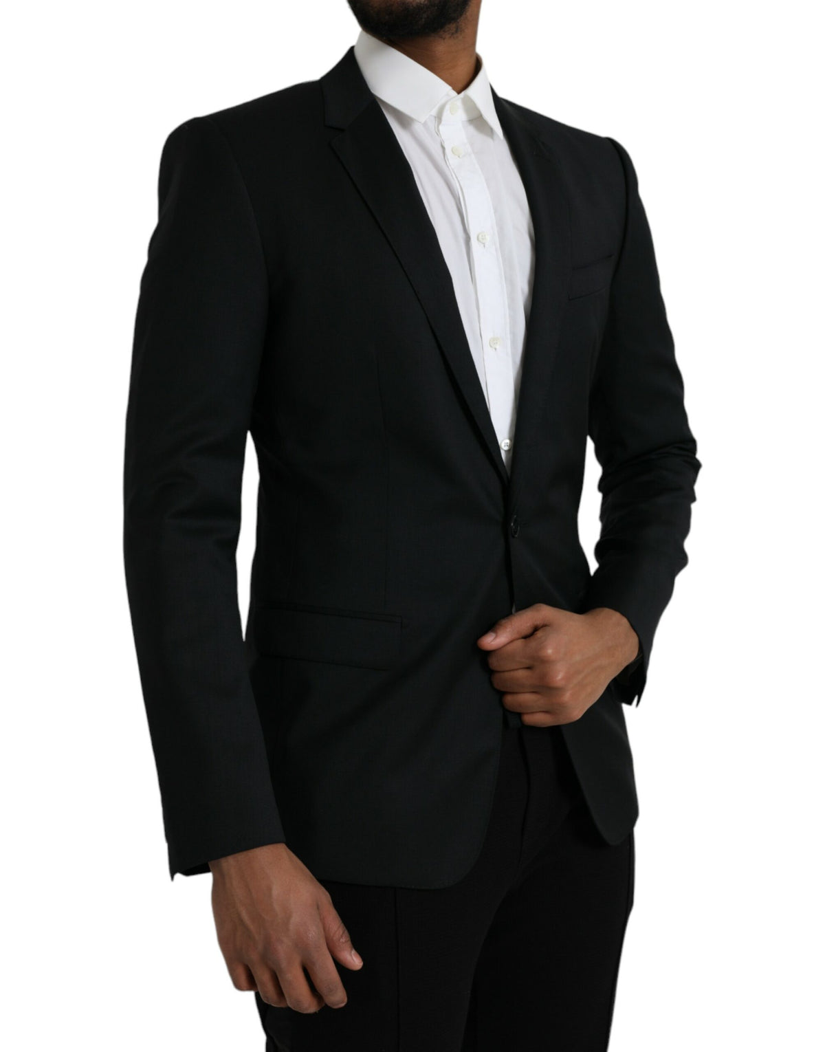 Dolce &amp; Gabbana Blazer à simple boutonnage MARTINI en laine noire
