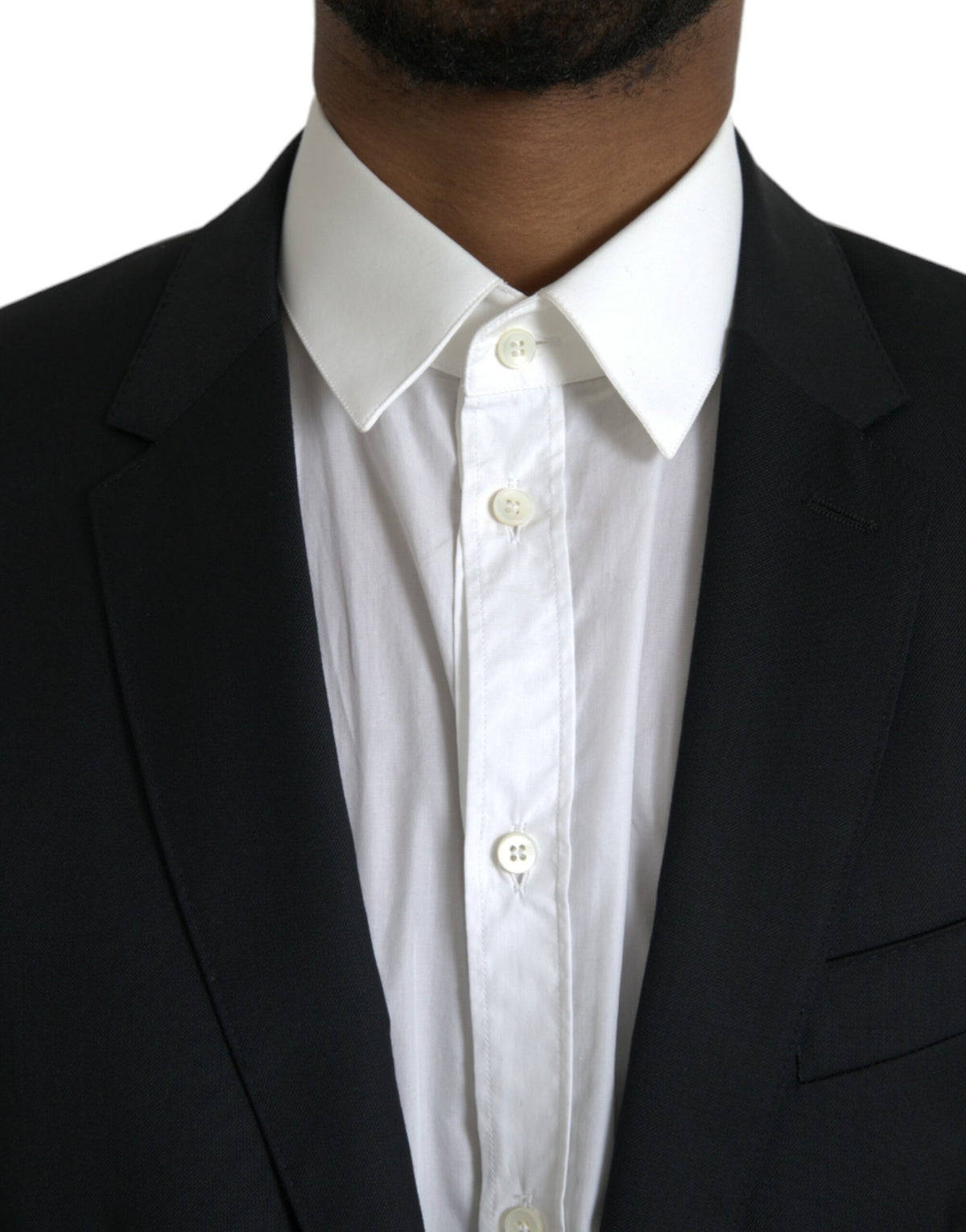 Dolce &amp; Gabbana Blazer à simple boutonnage MARTINI en laine noire