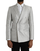 Dolce &amp; Gabbana Blazer MARTINI à double boutonnage en blanc cassé