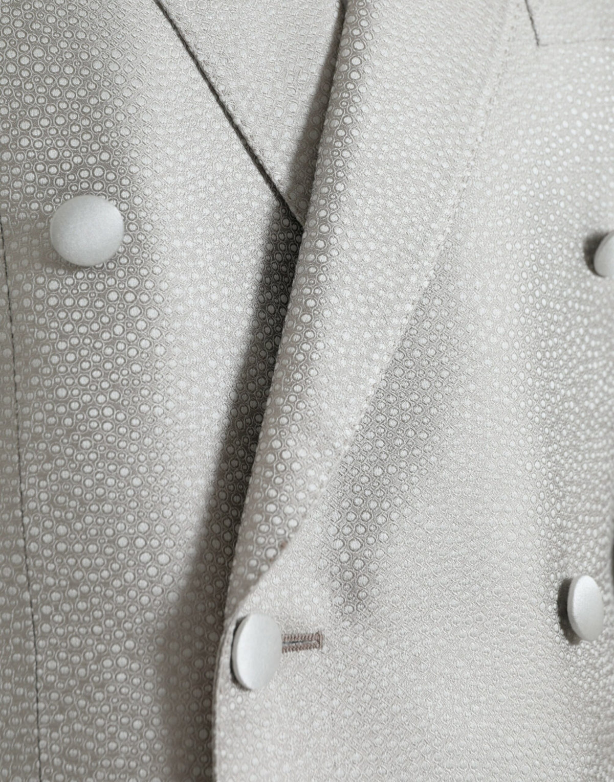 Dolce &amp; Gabbana Blazer MARTINI à double boutonnage en blanc cassé