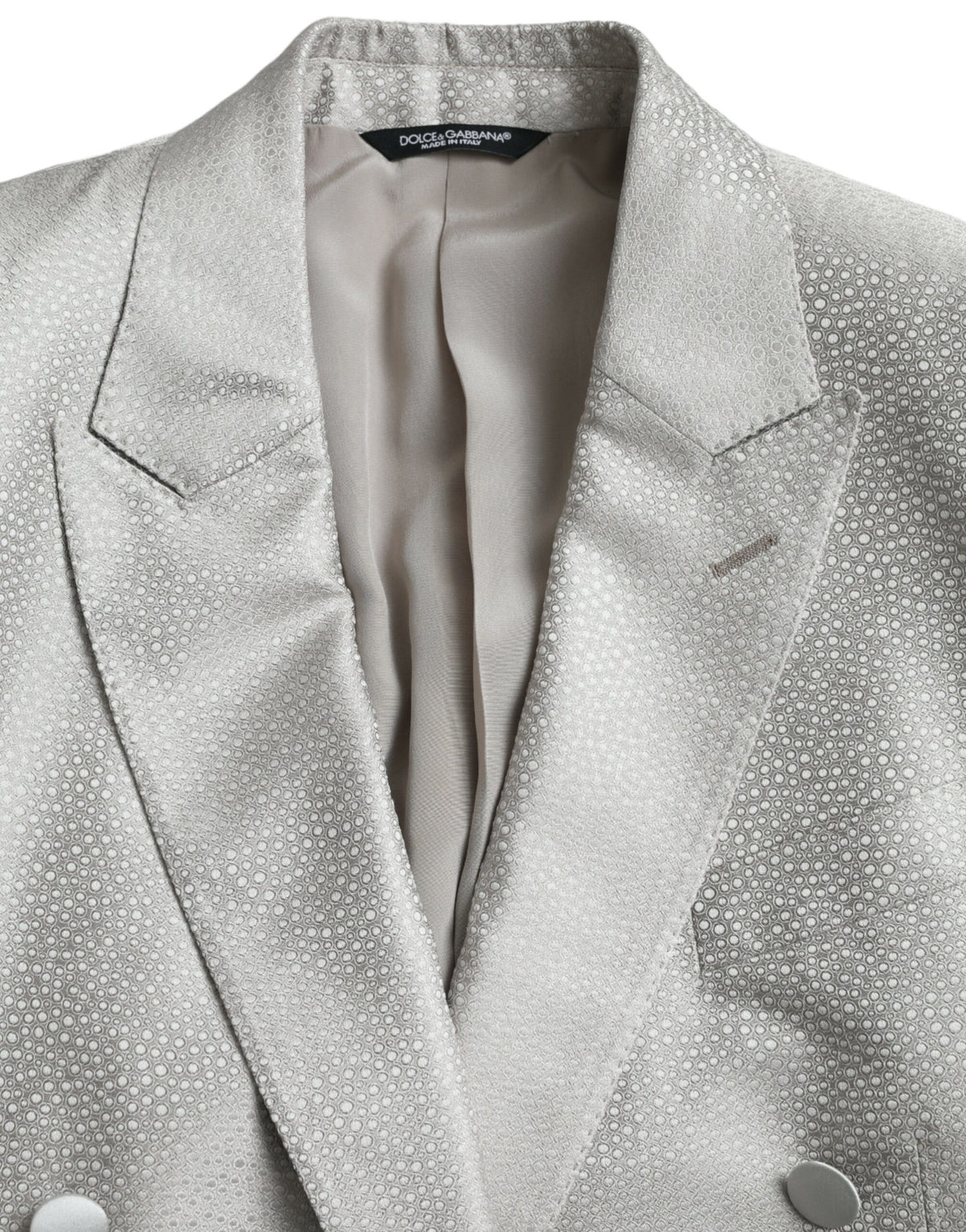Dolce &amp; Gabbana Blazer MARTINI à double boutonnage en blanc cassé