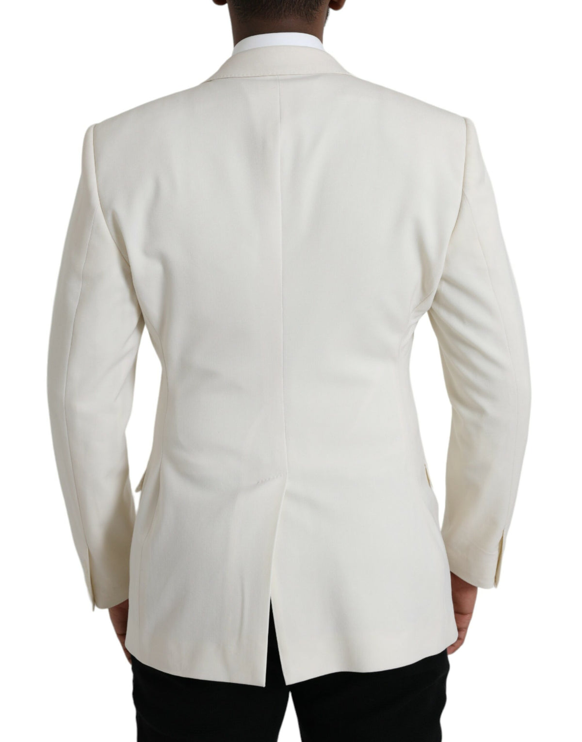 Blazer MARTINI à double boutonnage en laine blanche de Dolce &amp; Gabbana