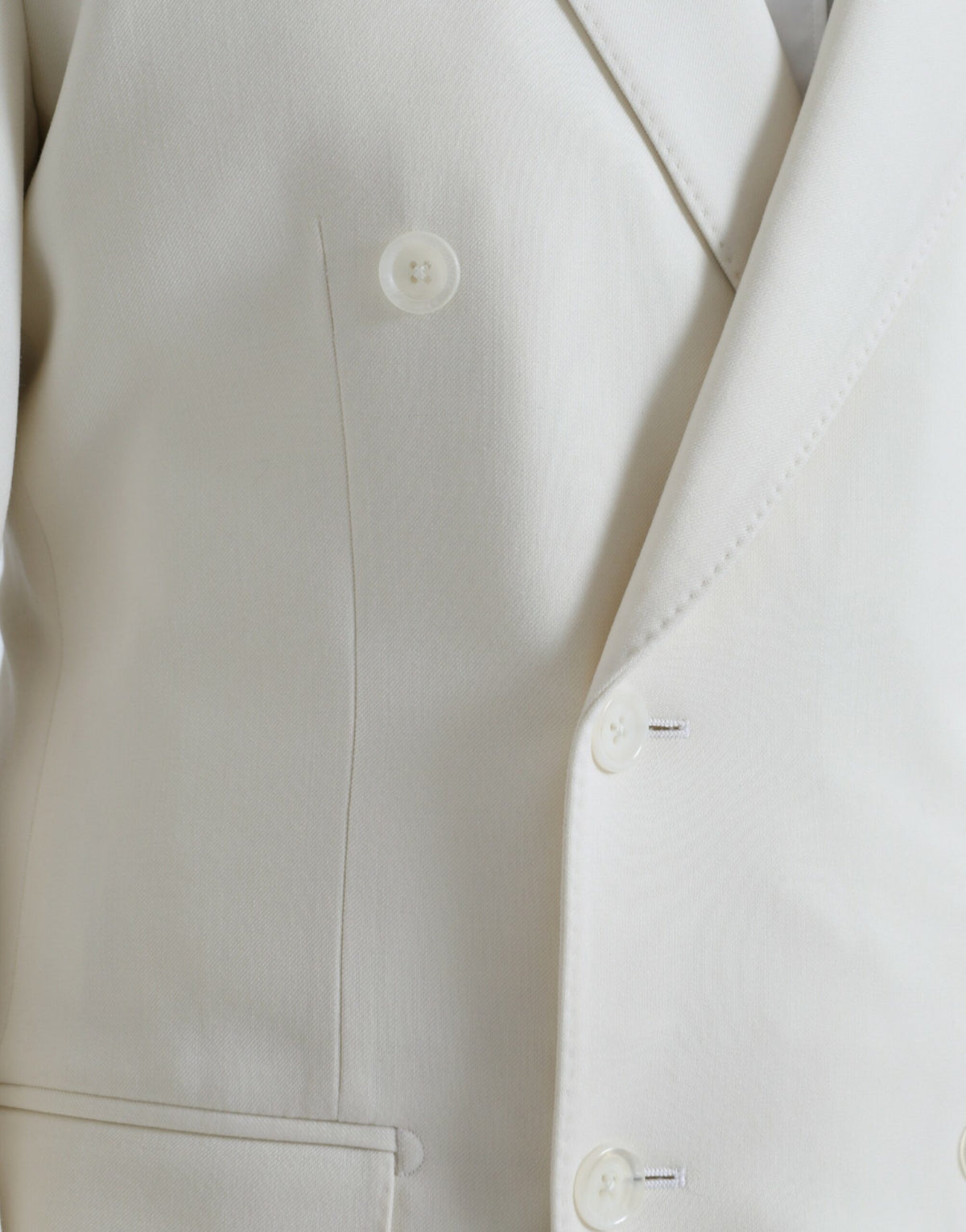 Blazer MARTINI à double boutonnage en laine blanche de Dolce &amp; Gabbana