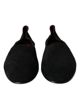 Dolce & Gabbana Black Suede Loafers - Élégants Chaussures Slip-On