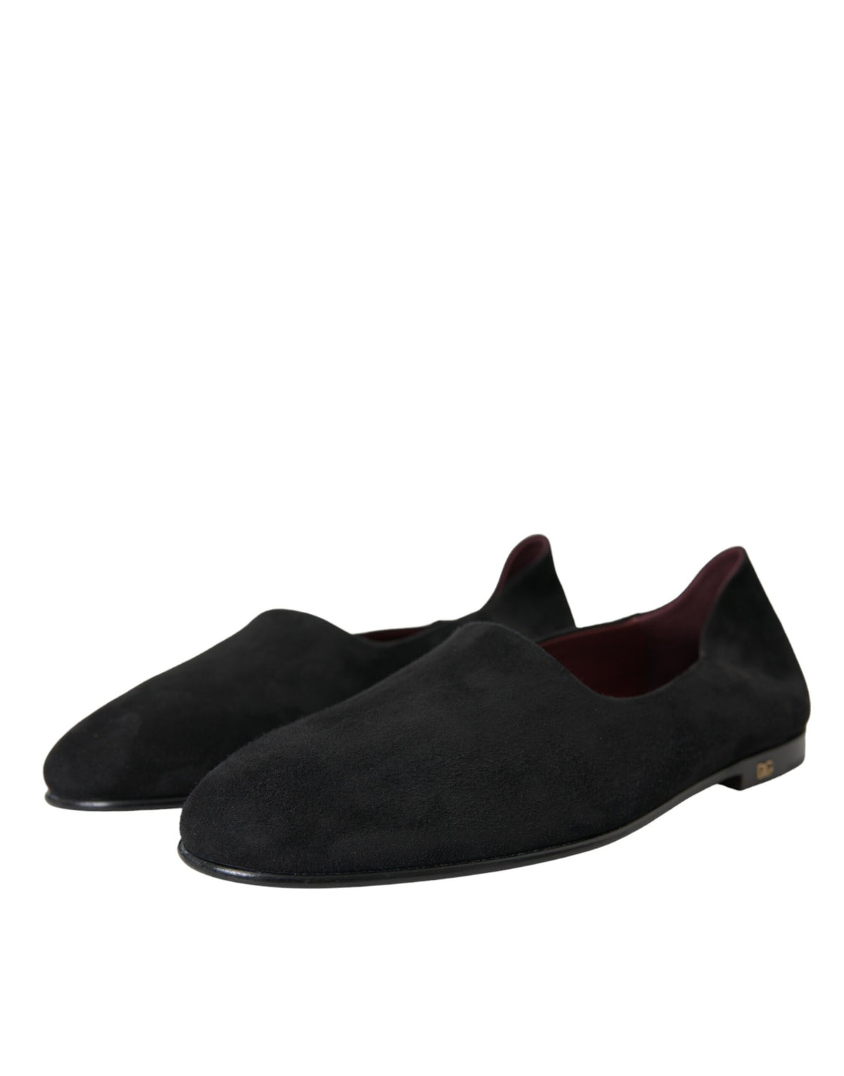 Dolce & Gabbana Black Suede Loafers - Élégants Chaussures Slip-On