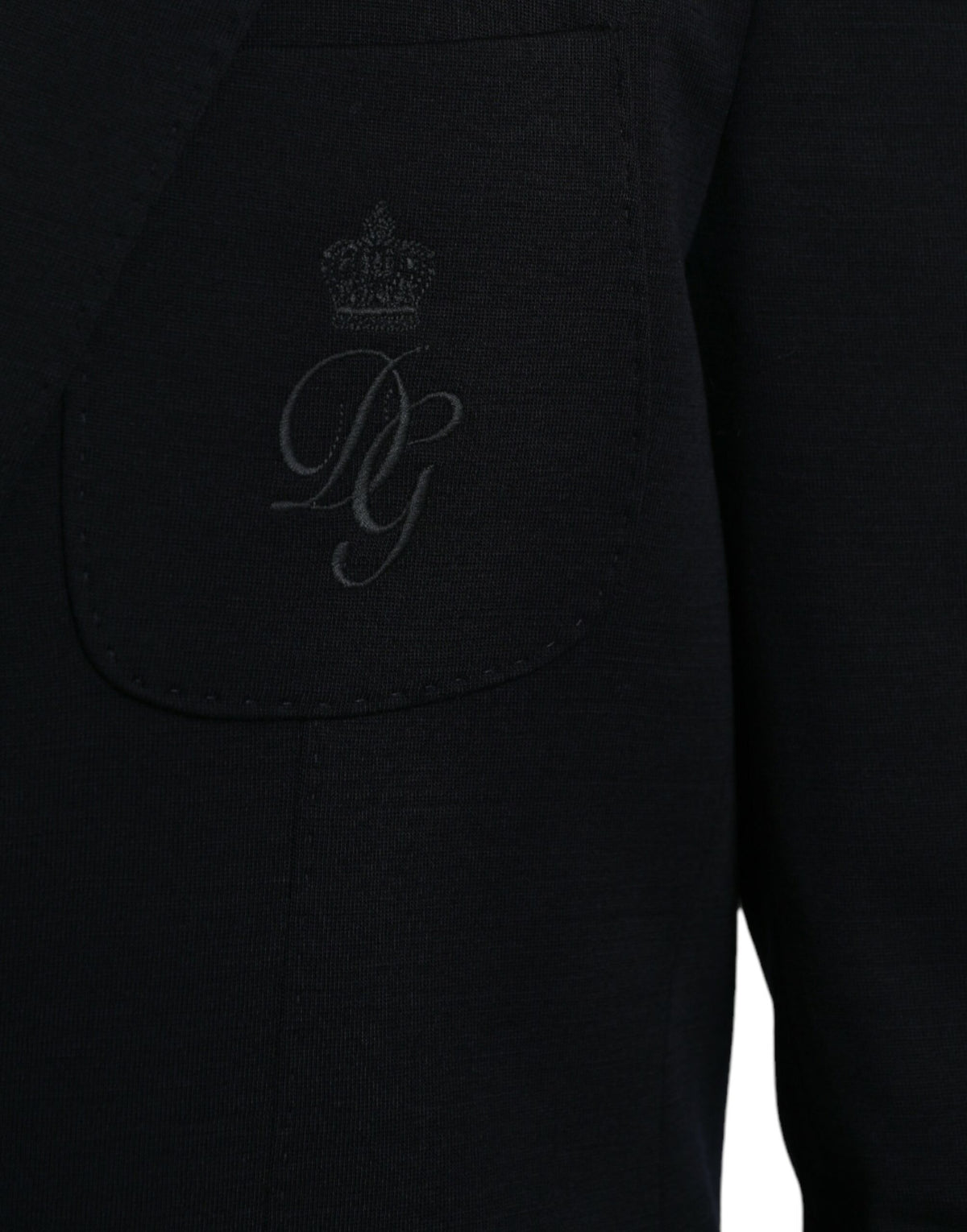 Dolce &amp; Gabbana, veste-blazer noire en laine à simple boutonnage