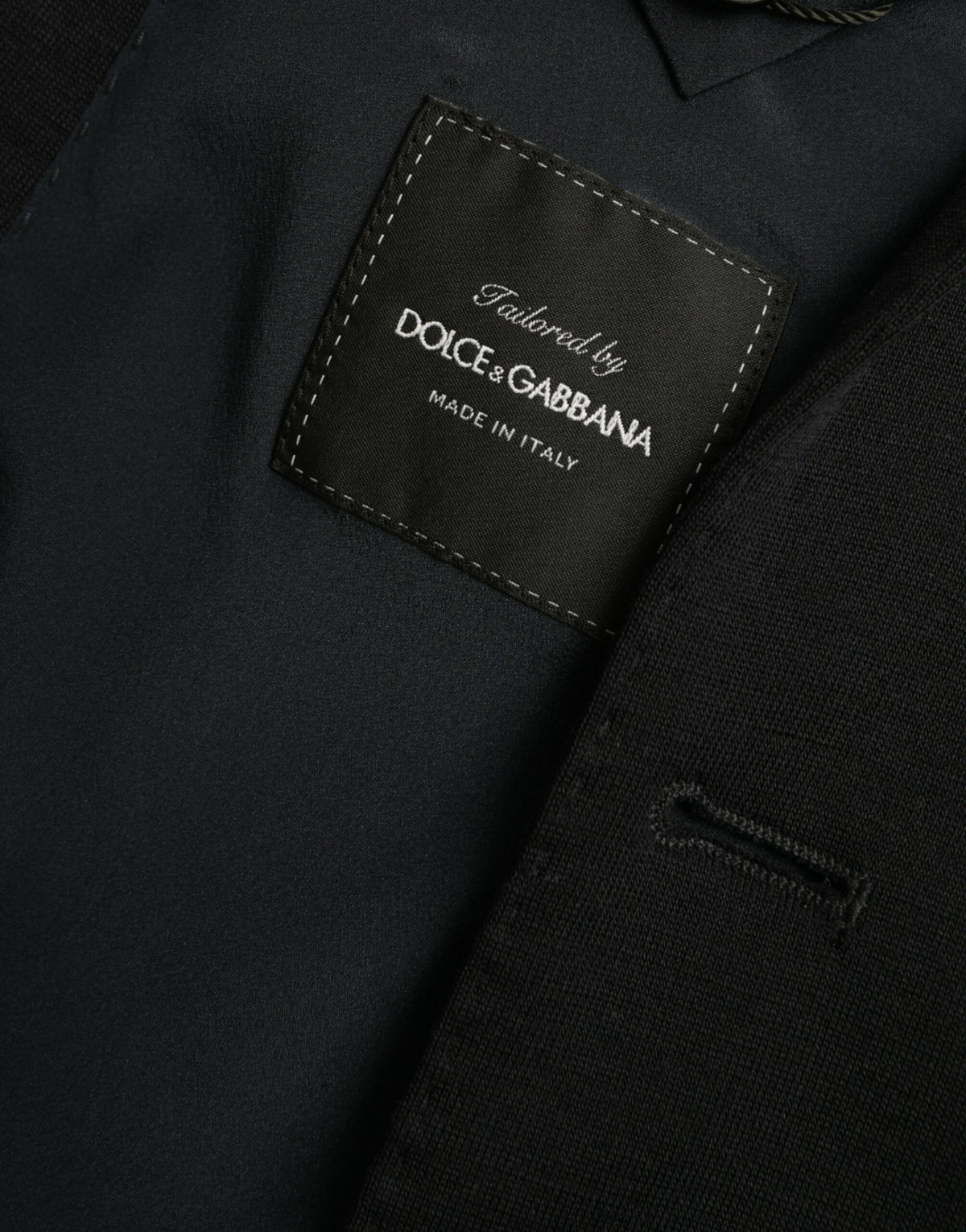 Dolce &amp; Gabbana, veste-blazer noire en laine à simple boutonnage