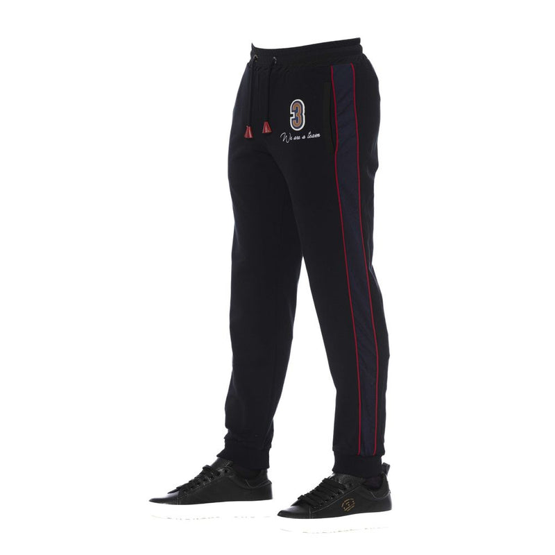 Trussardi zwarte katoenen herensportbroek
