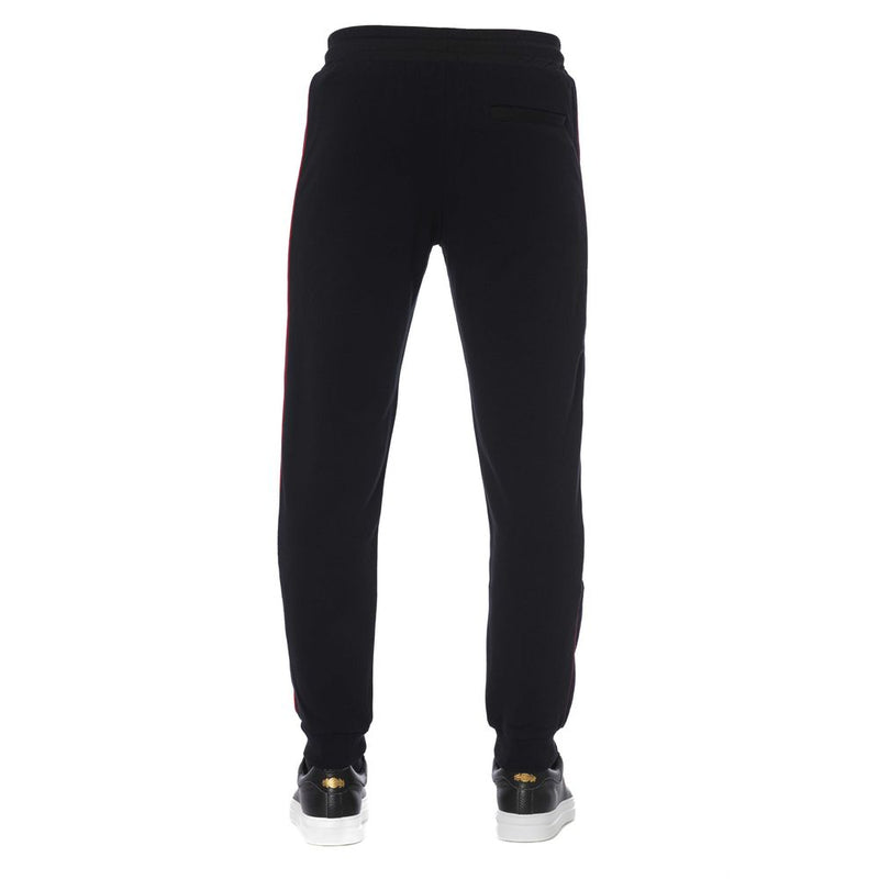 Trussardi zwarte katoenen herensportbroek