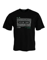 T-shirt à col rond noir "With Love Always" de Dolce &amp; Gabbana