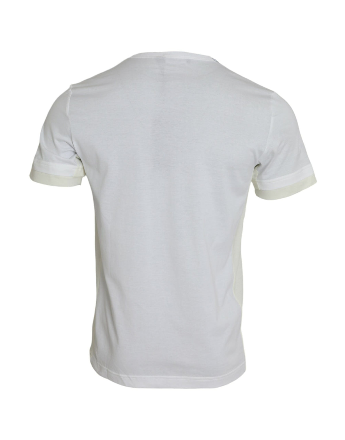 T-shirt blanc en coton à manches courtes avec poches de Dolce &amp; Gabbana