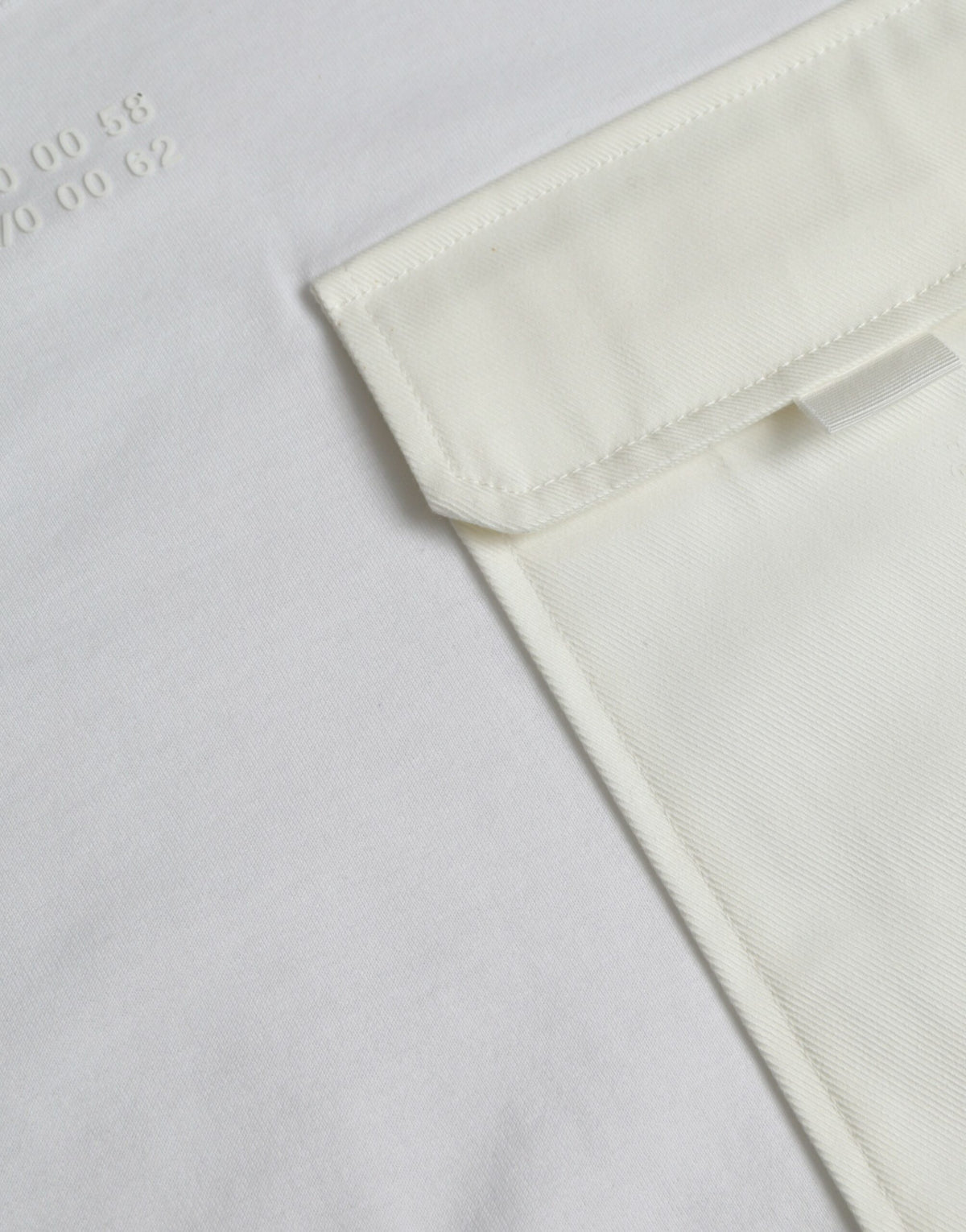 T-shirt blanc en coton à manches courtes avec poches de Dolce &amp; Gabbana