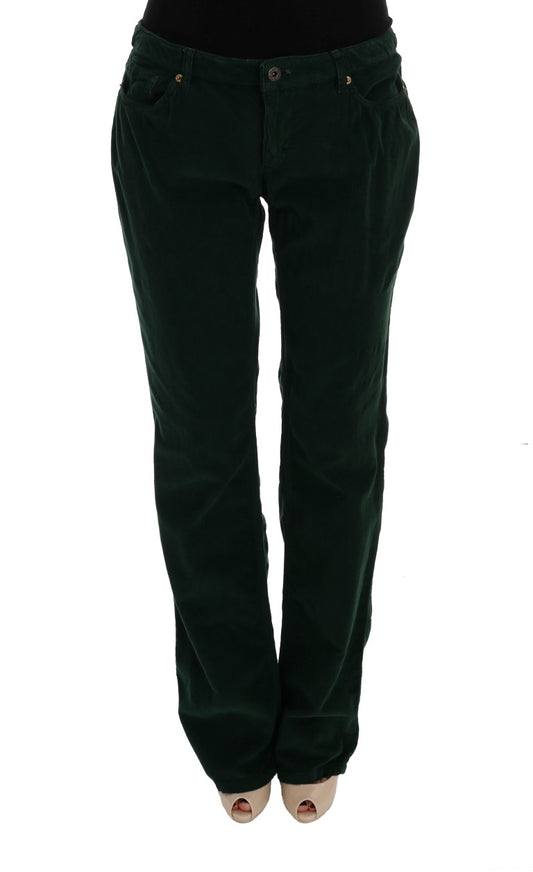 Jeans en velours côtelé vert de Dolce &amp; Gabbana