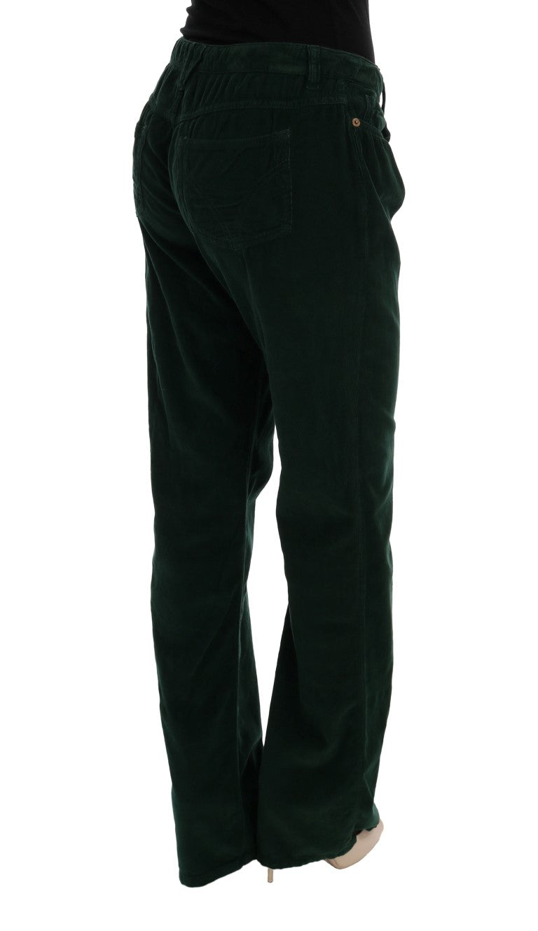 Jeans en velours côtelé vert de Dolce &amp; Gabbana