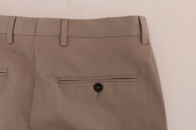 Pantalon chino beige en coton stretch Dolce &amp; Gabbana