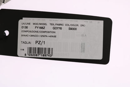 Pince à cheveux Dolce & Gabbana en dentelle florale noire et blanche avec cristaux