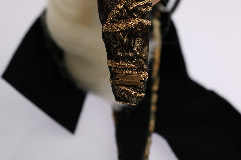 Bandeau diadème Dolce &amp; Gabbana en cristal noir et blanc