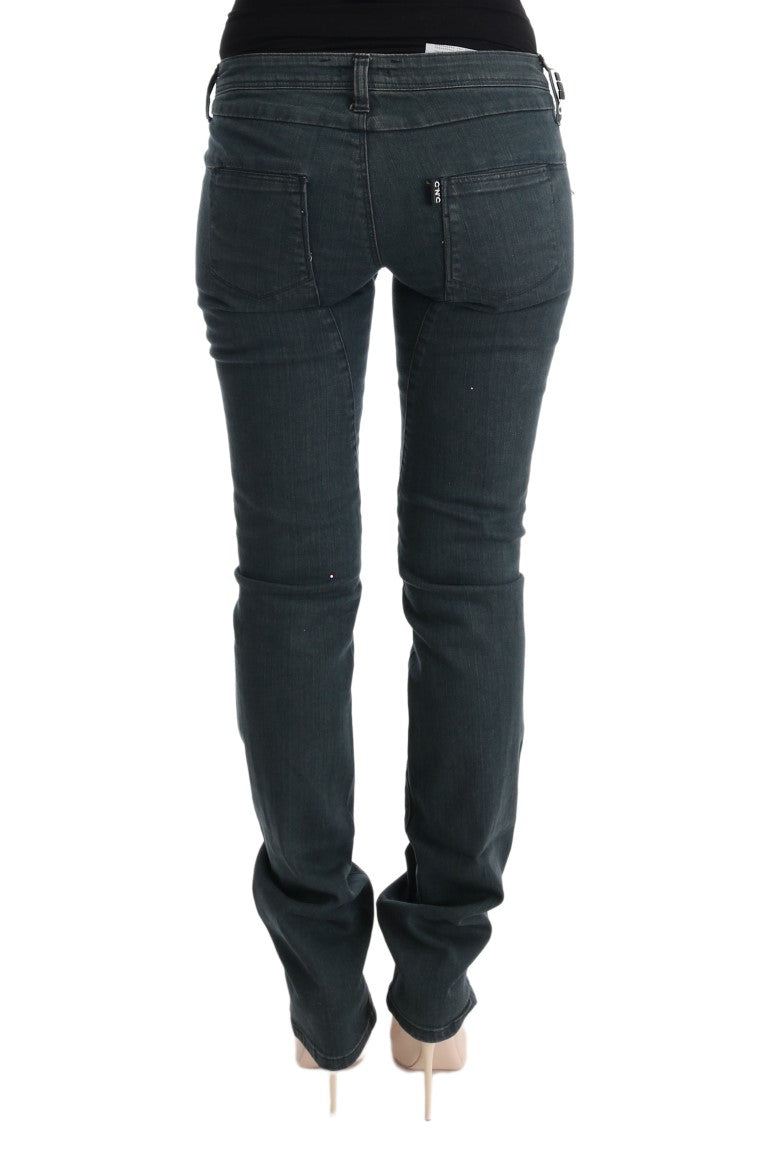 Costume National - Jeans en coton gris super slim