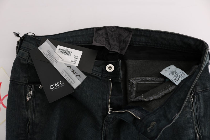 Costume National - Jeans en coton gris super slim