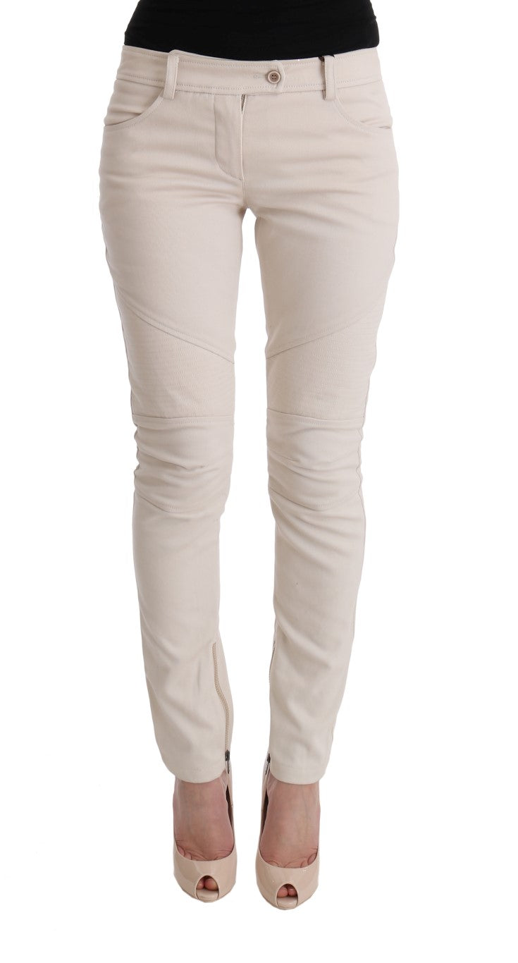 Jean décontracté blanc slim fit d'Ermanno Scervino