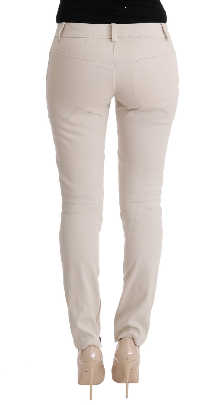 Jean décontracté blanc slim fit d'Ermanno Scervino