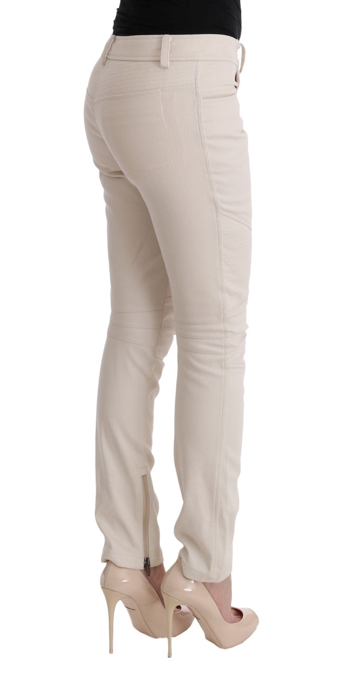 Jean décontracté blanc slim fit d'Ermanno Scervino