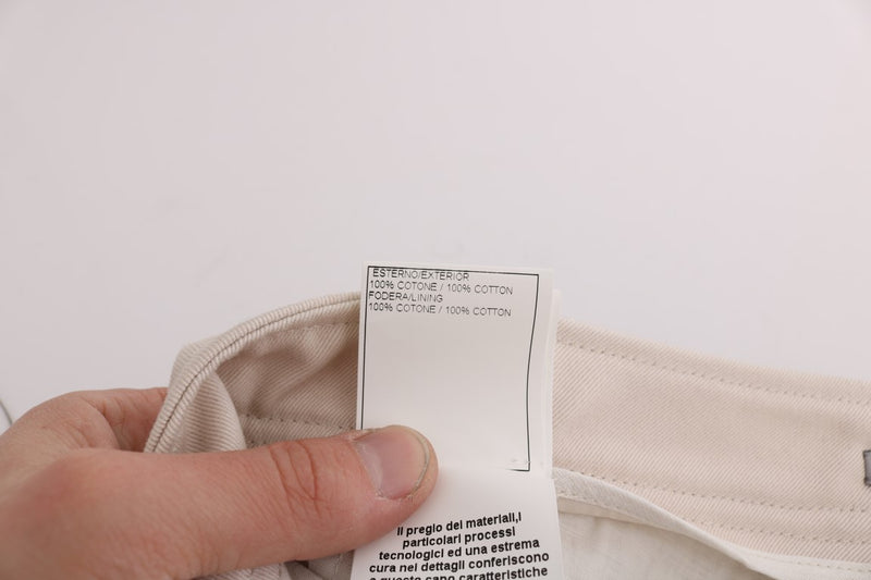 Jean décontracté blanc slim fit d'Ermanno Scervino