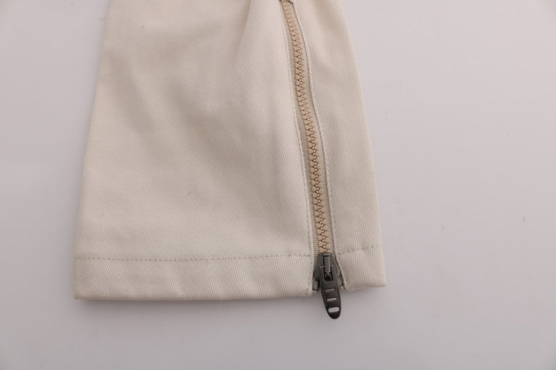 Jean décontracté blanc slim fit d'Ermanno Scervino