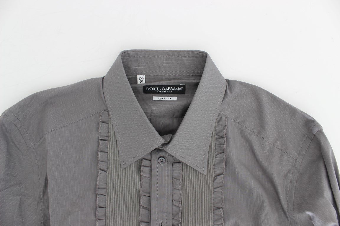 Chemise de ville à manches courtes violette Torero GOLD à coupe slim de Dolce & Gabbana