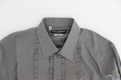 Chemise de ville à manches courtes violette Torero GOLD à coupe slim de Dolce & Gabbana