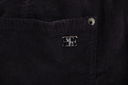 Pantalon décontracté court en coton brun d'Ermanno Scervino