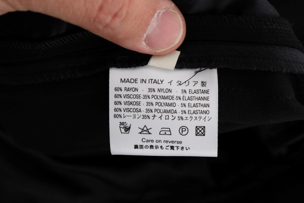 Pantalon flare à coupe bootcut en viscose noire d'Ermanno Scervino