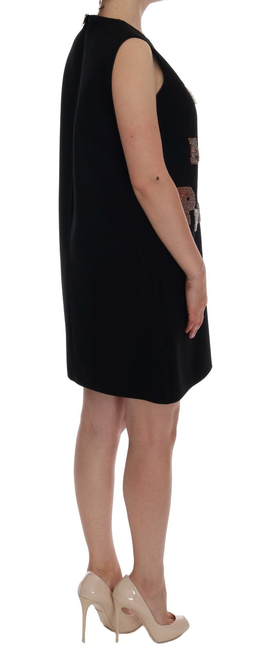Robe Dolce &amp; Gabbana noire « I AM A PRINCESS » à cristaux