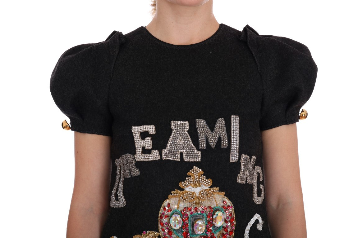Robe Dolce &amp; Gabbana Gris Cristal « Rêver de mon prince »