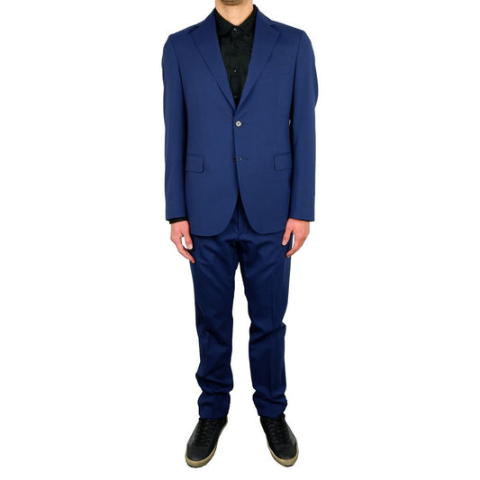 Costume bleu en laine pour homme, Aquascutum