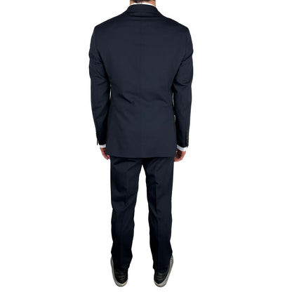 Aquascutum marineblauwe wollen herenpak
