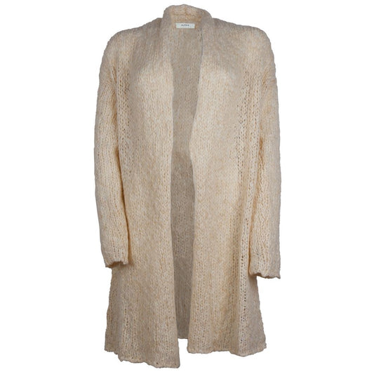 Robe en laine d'alpaga beige Alpha Studio pour femme