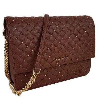 Baldinini Trend Bruine Kalfsleren Dames Crossbody Tas