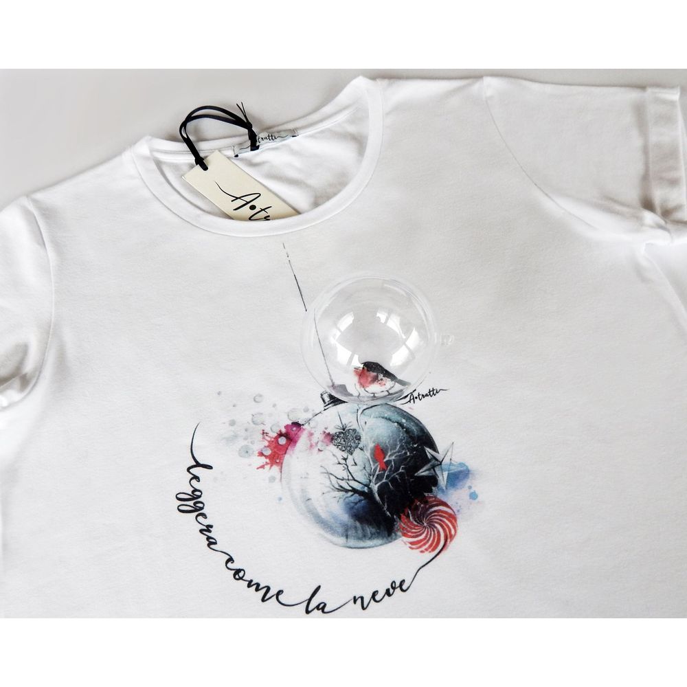 T-shirt blanc en viscose pour femme de A.Tratti