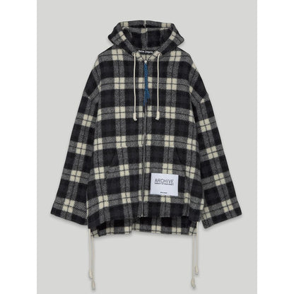 Palm Angels Black Cashmere Men Sweater with Hood