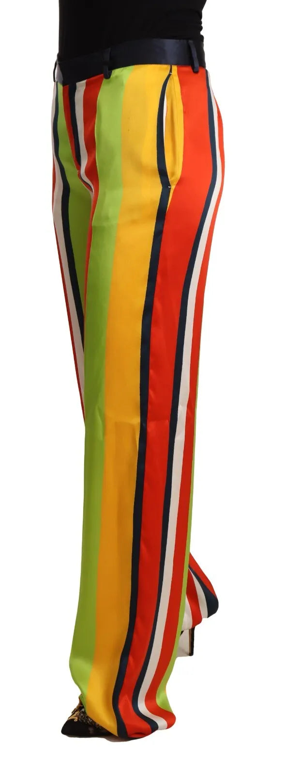 Pantalon droit à rayures multicolores Dsquared²