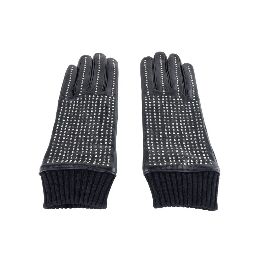 Cavalli Class Zwarte Lamsleren Herenhandschoen
