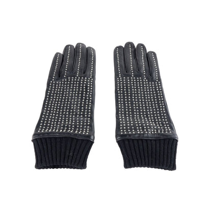 Cavalli Class Zwarte Lamsleren Herenhandschoen