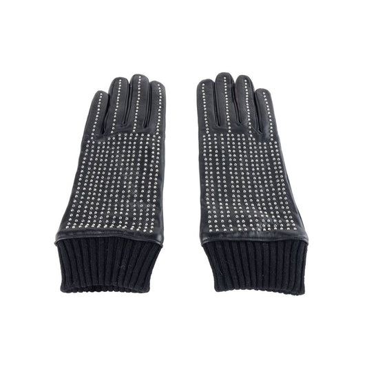 Cavalli Class Zwarte Lamsleren Herenhandschoen