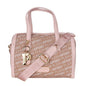 Sac bandoulière Plein Sport Chic en éco-cuir rose