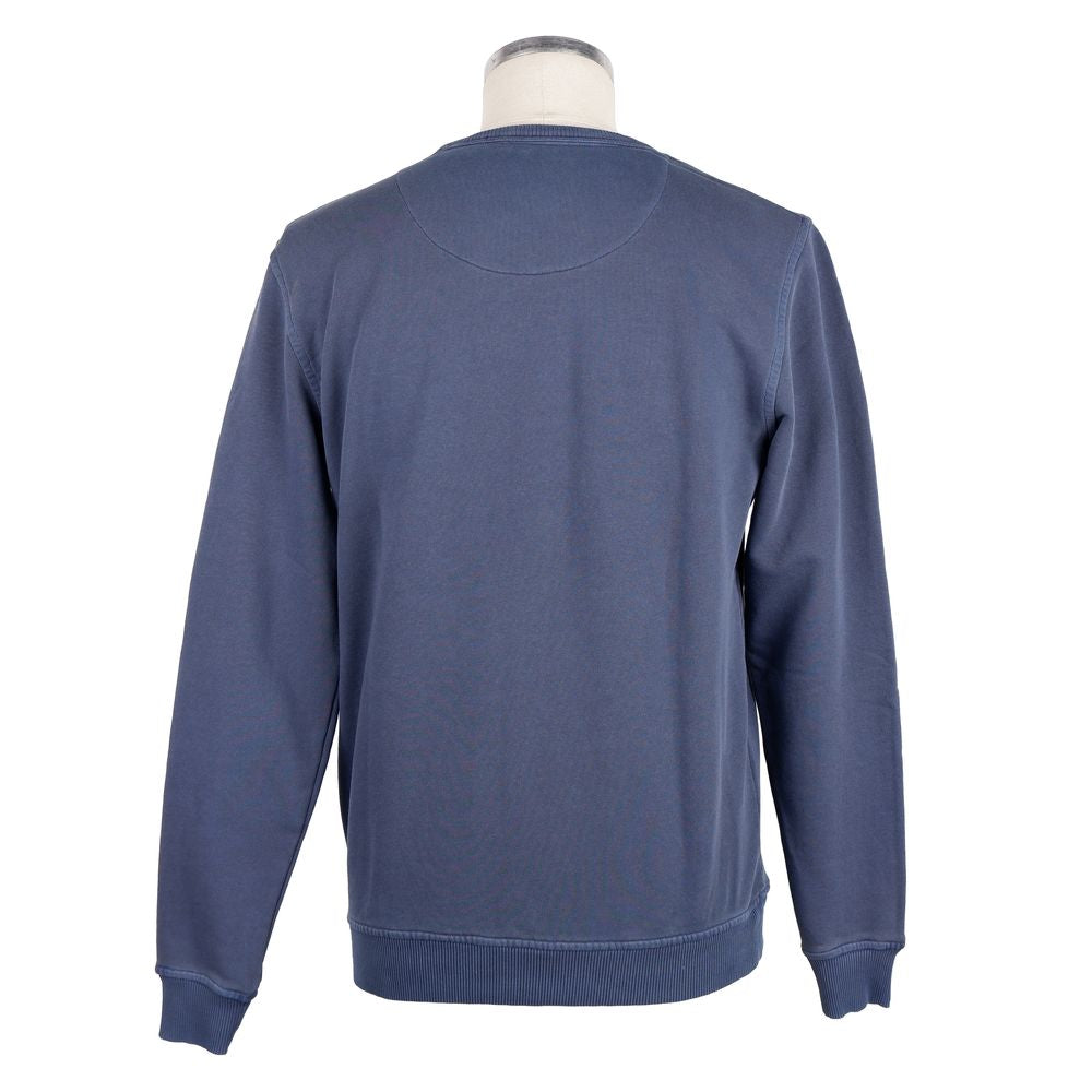 Pull en coton bleu pour homme Refrigiwear avec poche poitrine