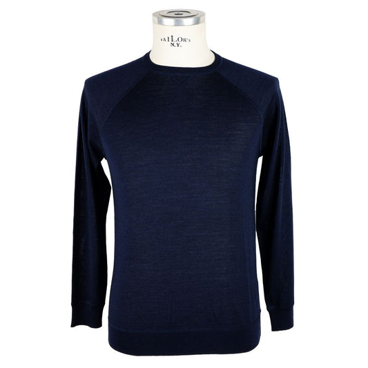 Pull en cachemire bleu pour homme d'Emilio Romanelli
