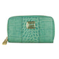 Porte-clés Cavalli Class en cuir de veau bleu clair pour femme