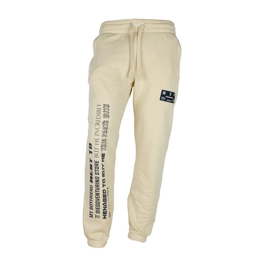 Pantalon de survêtement beige en coton pour homme de Diego Venturino