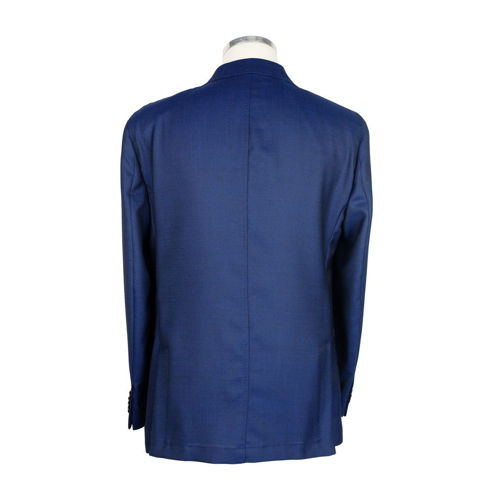 Blazer bleu en laine pour homme de Emilio Romanelli